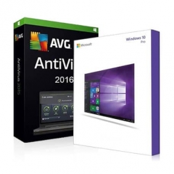 Windows 10 Professionnel + Antivirus AVG Protection 2017