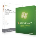 Windows 7 Familiale + Office 2016 Famille et Etudiant