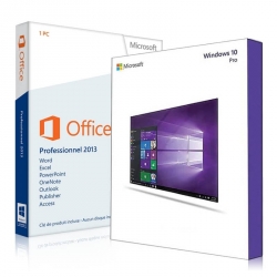 Windows 10 Pro + Office 2013 Professionnel