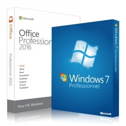 Windows 7 Professional + Office 2016 Professionnel plus