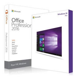 Windows 10 Pro + Office 2016 Professionnel plus