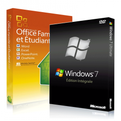 Windows 7 intégrale + Office 2010 Famille et Etudiant