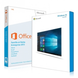 Windows 10 Famille + Office 2013 Famille & Petite Entreprises