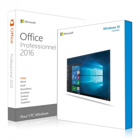 Windows 10 Famille + Office 2016 Professionnel