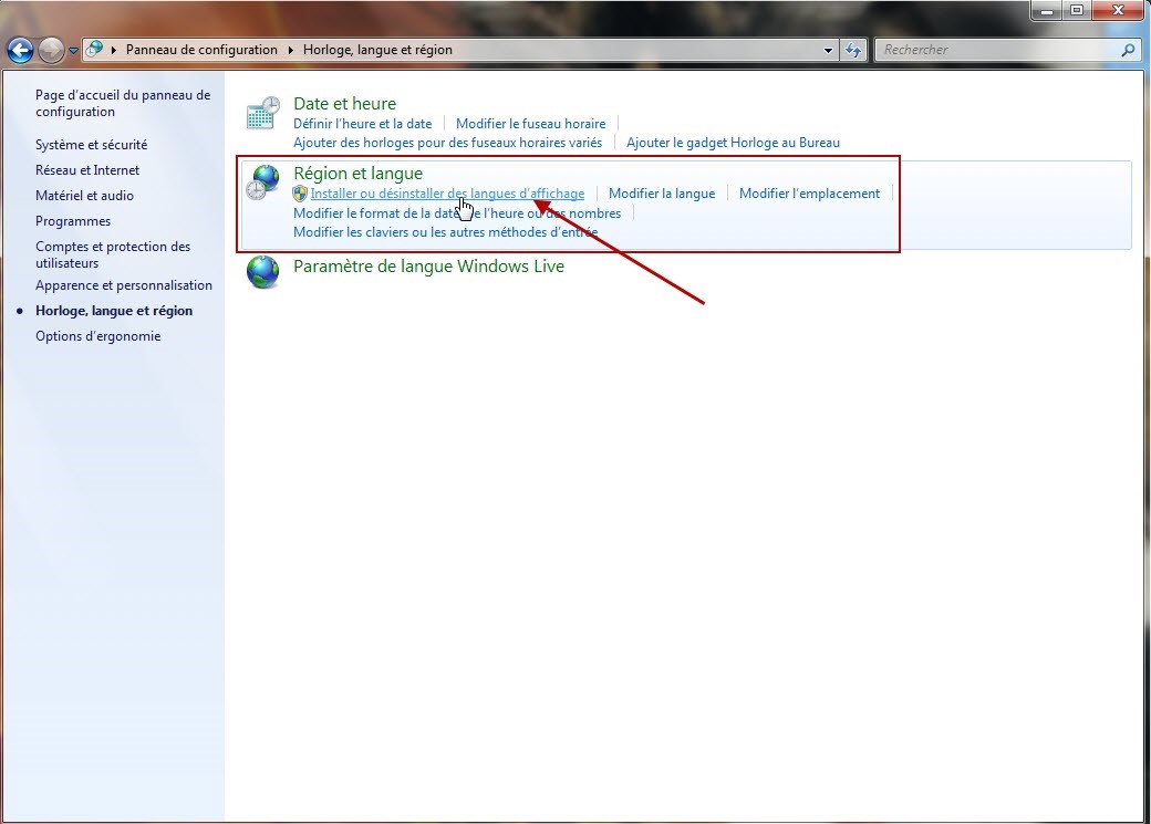 Modifier La Langue De Windows 7