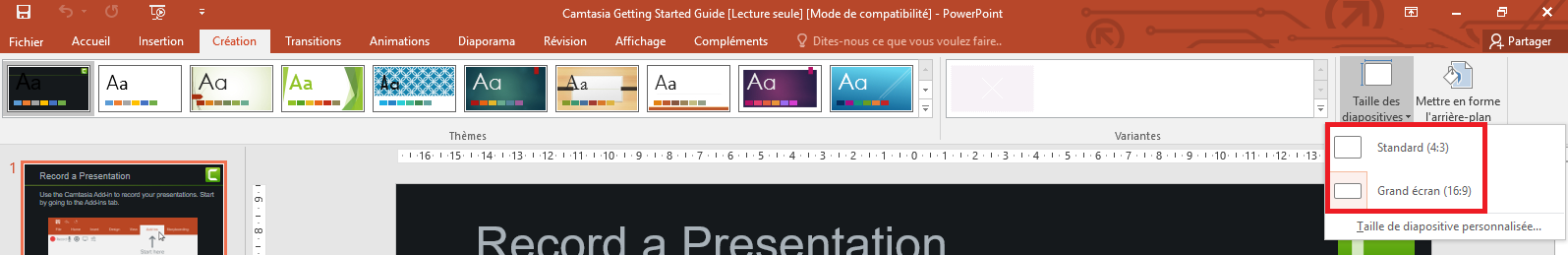 Comment Modifier La Taille De Vos Diapositives Powerpoint 2016