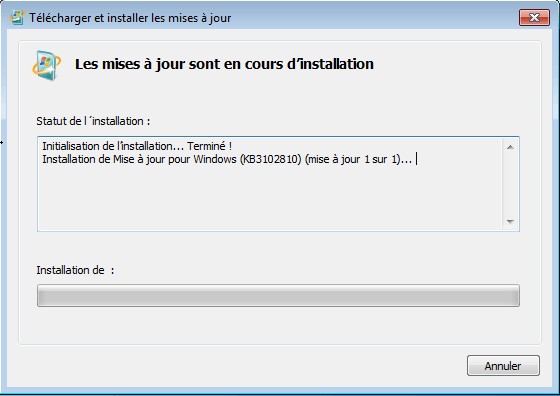 comment installer le logiciel de mise à jour