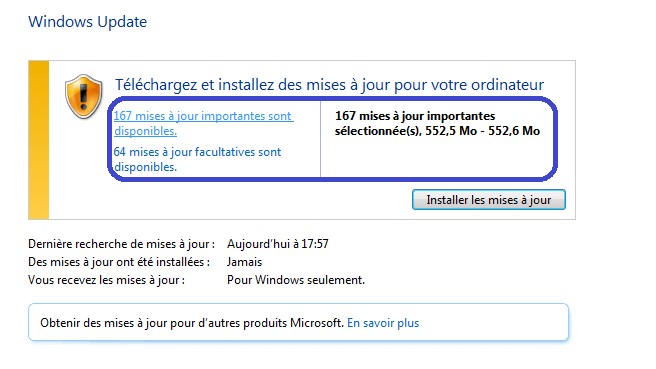 comment installer le logiciel de mise à jour