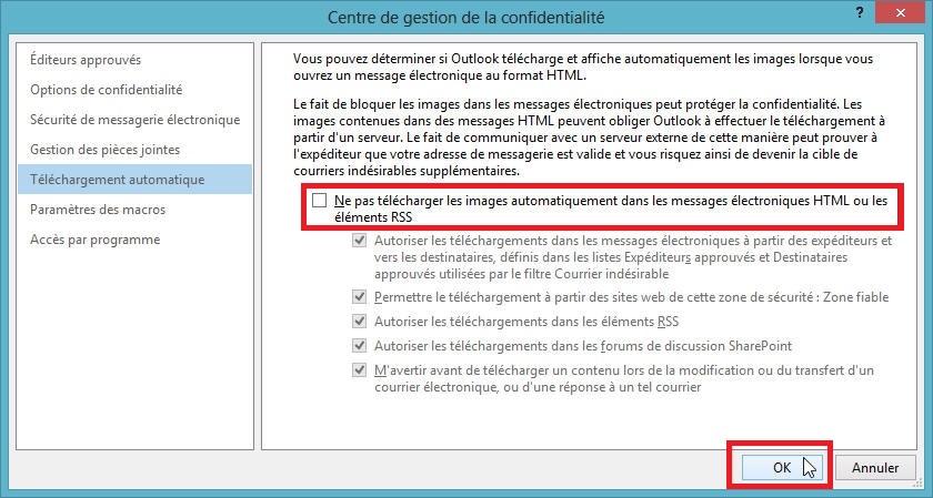 OUTLOOK 2016 TÉLÉCHARGER LES IMAGES